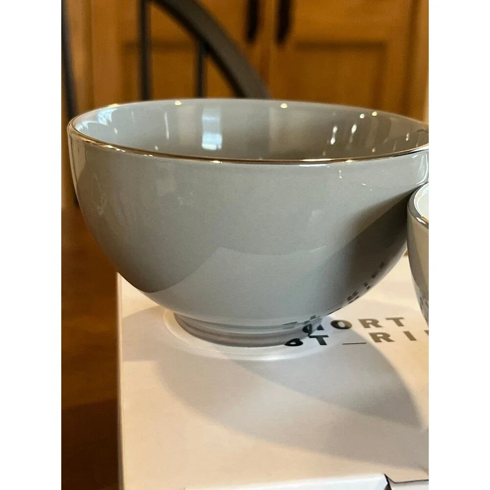 Ceramic nesting bowls Grays